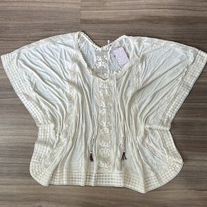 NWT Free People lace batwing style top